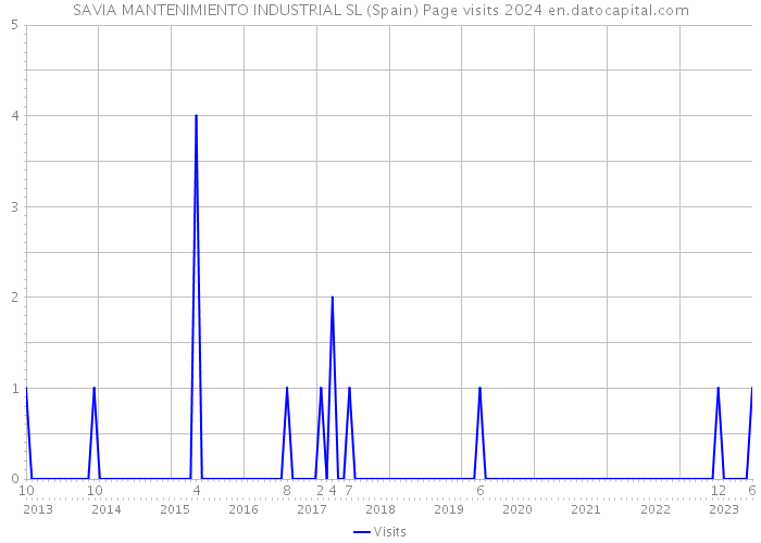 SAVIA MANTENIMIENTO INDUSTRIAL SL (Spain) Page visits 2024 