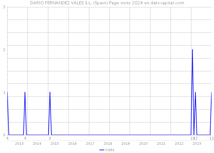 DARIO FERNANDEZ VALES S.L. (Spain) Page visits 2024 