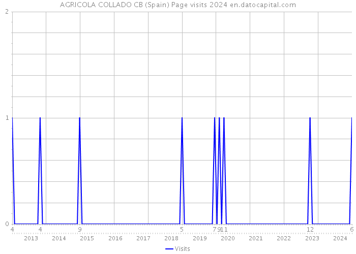 AGRICOLA COLLADO CB (Spain) Page visits 2024 