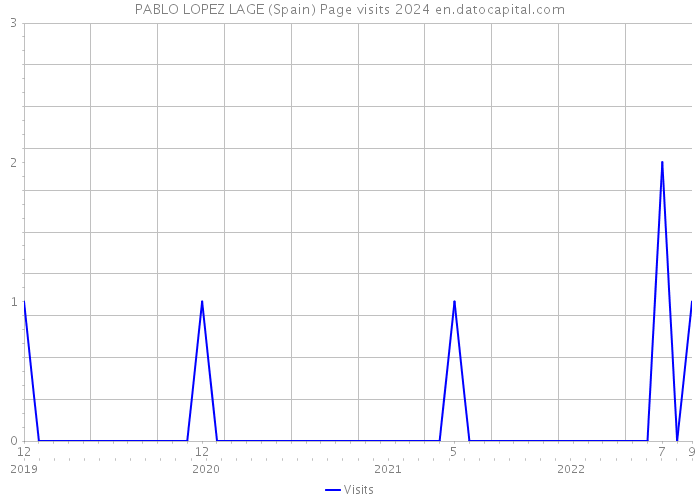 PABLO LOPEZ LAGE (Spain) Page visits 2024 