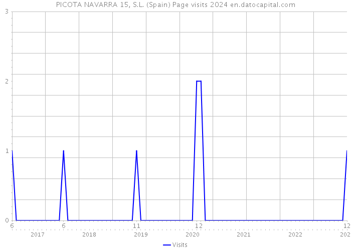 PICOTA NAVARRA 15, S.L. (Spain) Page visits 2024 