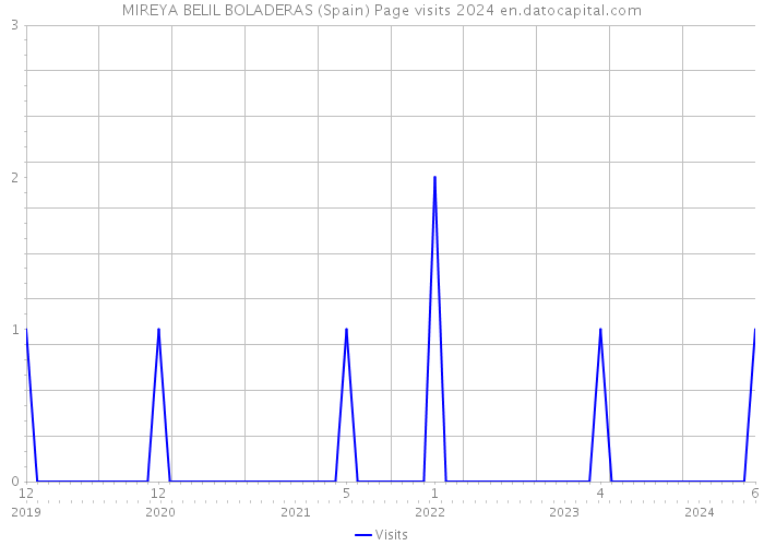 MIREYA BELIL BOLADERAS (Spain) Page visits 2024 