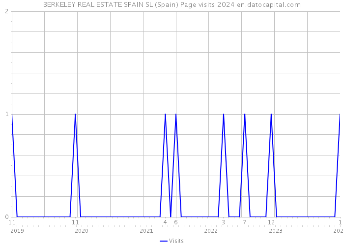 BERKELEY REAL ESTATE SPAIN SL (Spain) Page visits 2024 
