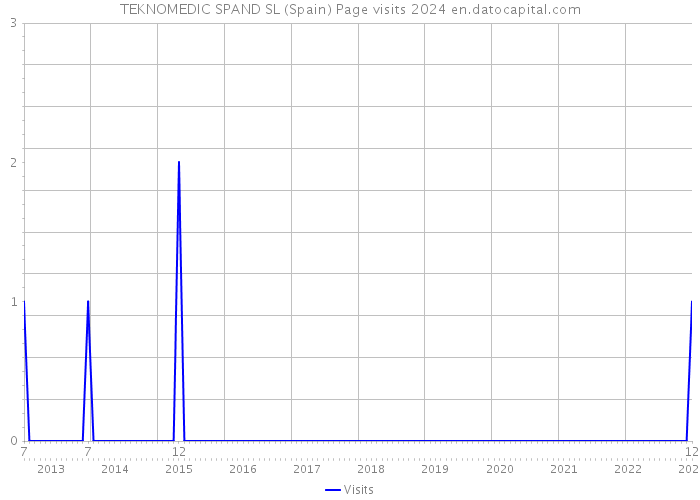 TEKNOMEDIC SPAND SL (Spain) Page visits 2024 