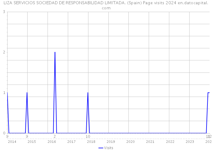 LIZA SERVICIOS SOCIEDAD DE RESPONSABILIDAD LIMITADA. (Spain) Page visits 2024 