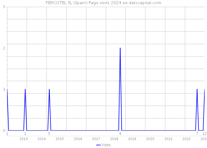 FERCOTEL SL (Spain) Page visits 2024 