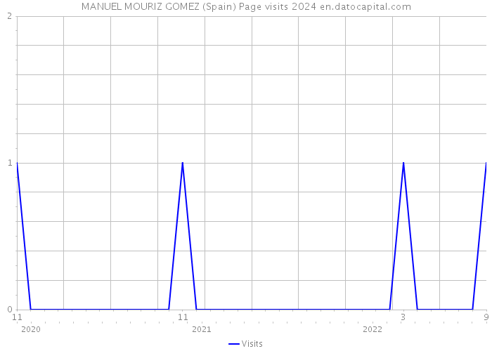 MANUEL MOURIZ GOMEZ (Spain) Page visits 2024 