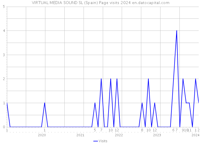 VIRTUAL MEDIA SOUND SL (Spain) Page visits 2024 