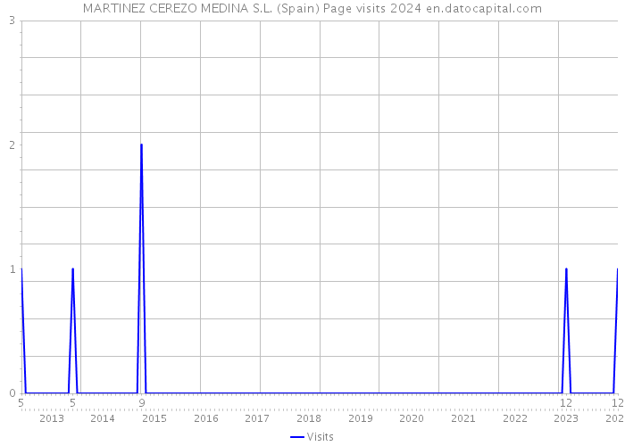 MARTINEZ CEREZO MEDINA S.L. (Spain) Page visits 2024 