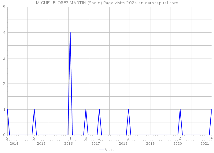 MIGUEL FLOREZ MARTIN (Spain) Page visits 2024 