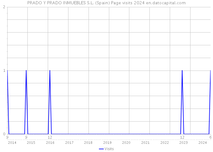 PRADO Y PRADO INMUEBLES S.L. (Spain) Page visits 2024 