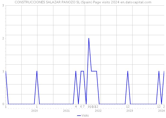 CONSTRUCCIONES SALAZAR PANOZO SL (Spain) Page visits 2024 