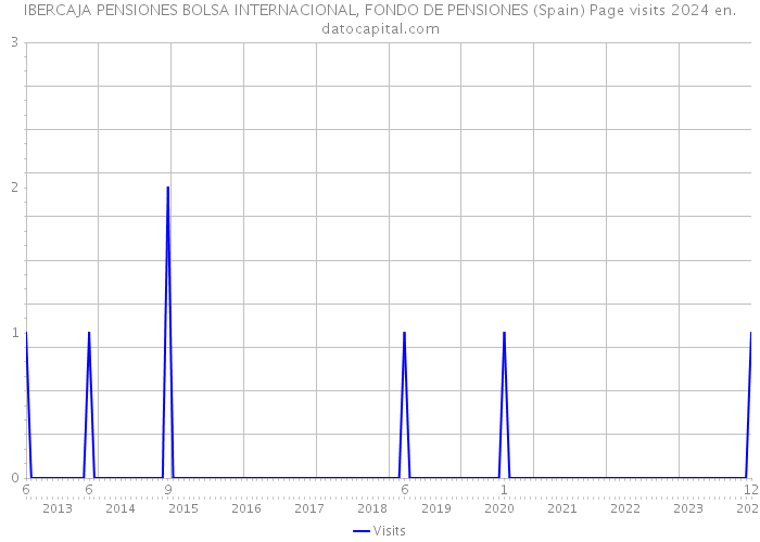 IBERCAJA PENSIONES BOLSA INTERNACIONAL, FONDO DE PENSIONES (Spain) Page visits 2024 