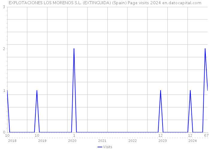 EXPLOTACIONES LOS MORENOS S.L. (EXTINGUIDA) (Spain) Page visits 2024 