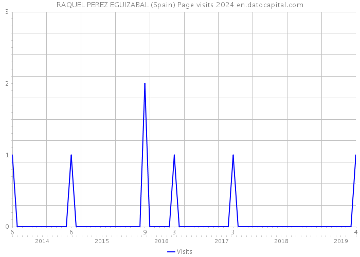 RAQUEL PEREZ EGUIZABAL (Spain) Page visits 2024 