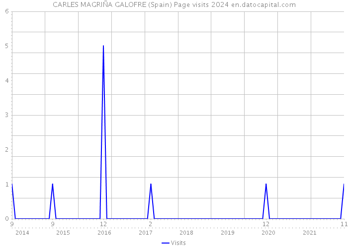 CARLES MAGRIÑA GALOFRE (Spain) Page visits 2024 