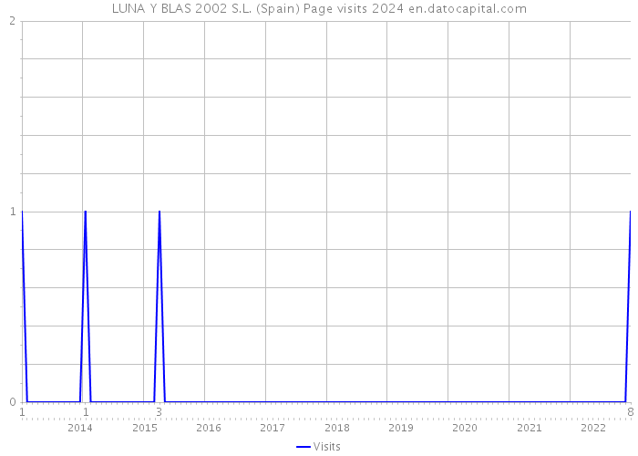 LUNA Y BLAS 2002 S.L. (Spain) Page visits 2024 