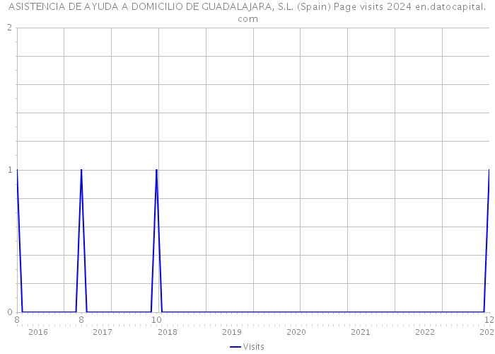 ASISTENCIA DE AYUDA A DOMICILIO DE GUADALAJARA, S.L. (Spain) Page visits 2024 