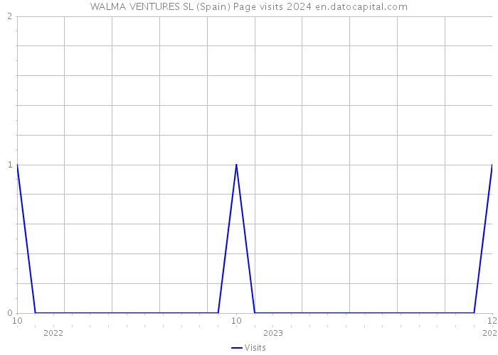 WALMA VENTURES SL (Spain) Page visits 2024 