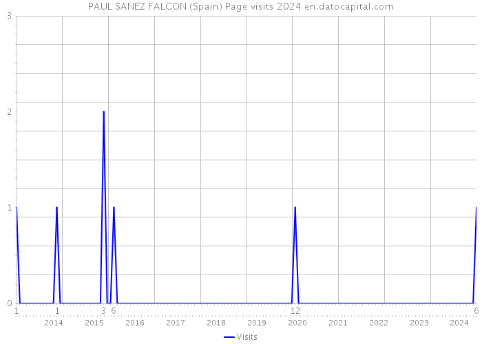 PAUL SANEZ FALCON (Spain) Page visits 2024 