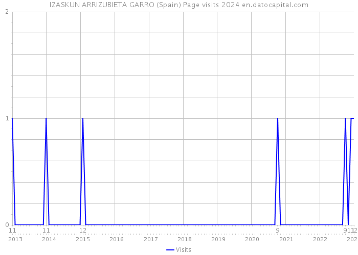 IZASKUN ARRIZUBIETA GARRO (Spain) Page visits 2024 