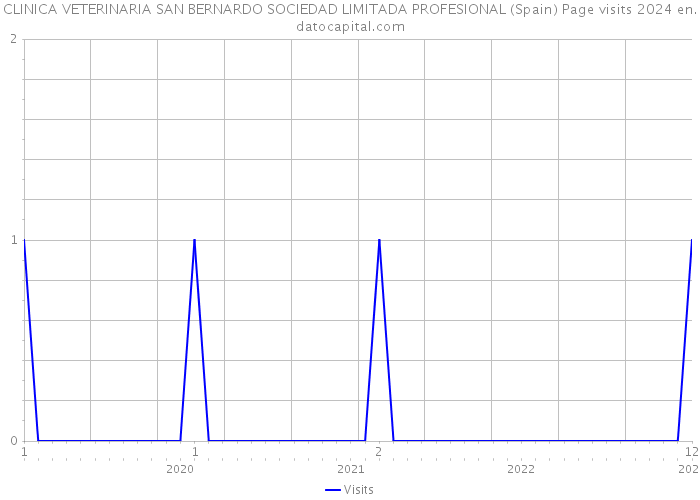 CLINICA VETERINARIA SAN BERNARDO SOCIEDAD LIMITADA PROFESIONAL (Spain) Page visits 2024 