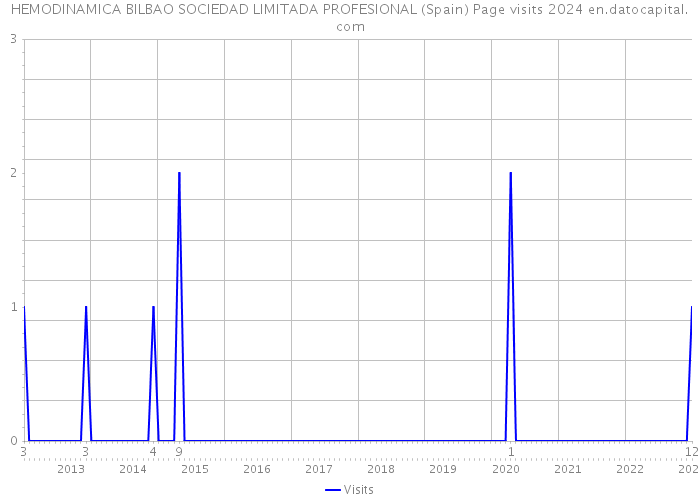 HEMODINAMICA BILBAO SOCIEDAD LIMITADA PROFESIONAL (Spain) Page visits 2024 