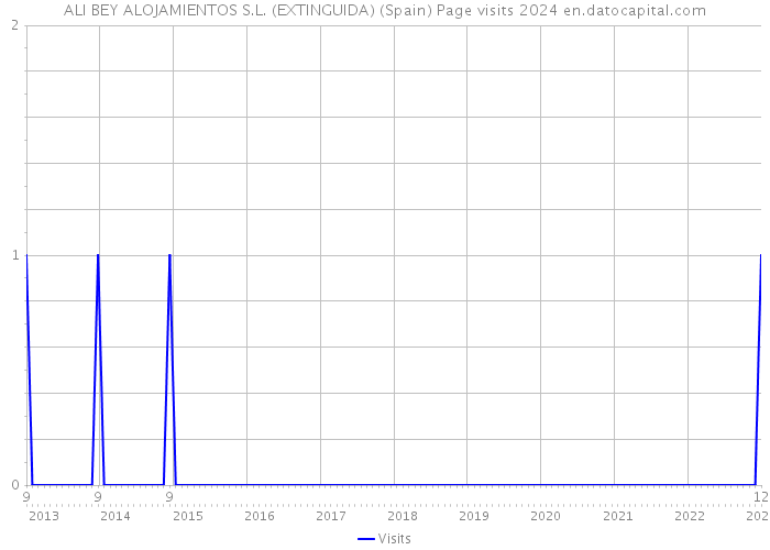 ALI BEY ALOJAMIENTOS S.L. (EXTINGUIDA) (Spain) Page visits 2024 