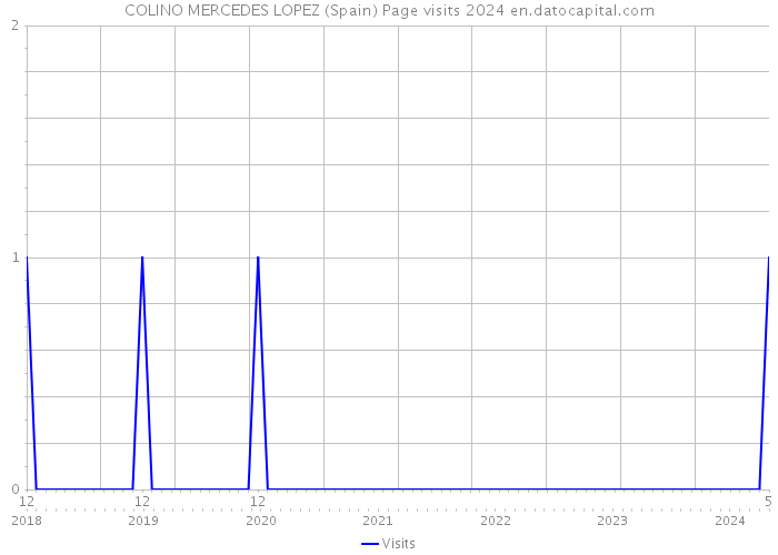 COLINO MERCEDES LOPEZ (Spain) Page visits 2024 