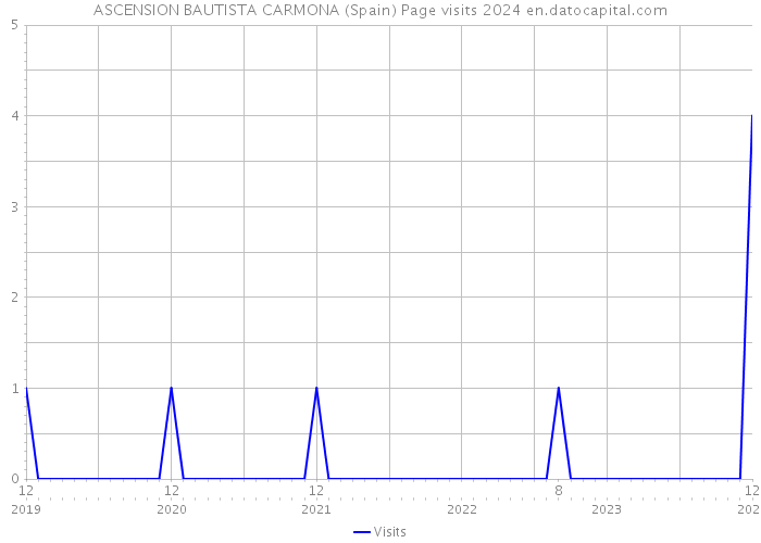 ASCENSION BAUTISTA CARMONA (Spain) Page visits 2024 