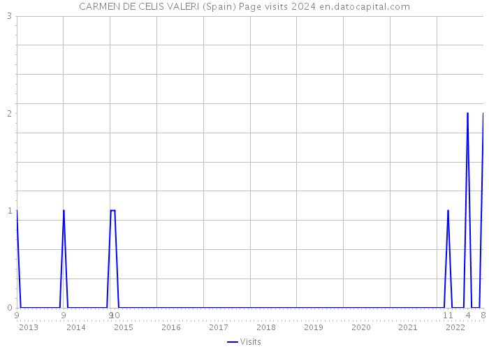 CARMEN DE CELIS VALERI (Spain) Page visits 2024 