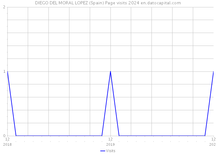 DIEGO DEL MORAL LOPEZ (Spain) Page visits 2024 