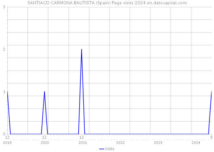 SANTIAGO CARMONA BAUTISTA (Spain) Page visits 2024 