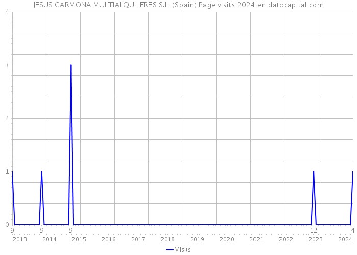 JESUS CARMONA MULTIALQUILERES S.L. (Spain) Page visits 2024 