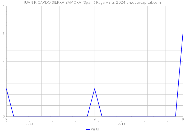 JUAN RICARDO SIERRA ZAMORA (Spain) Page visits 2024 