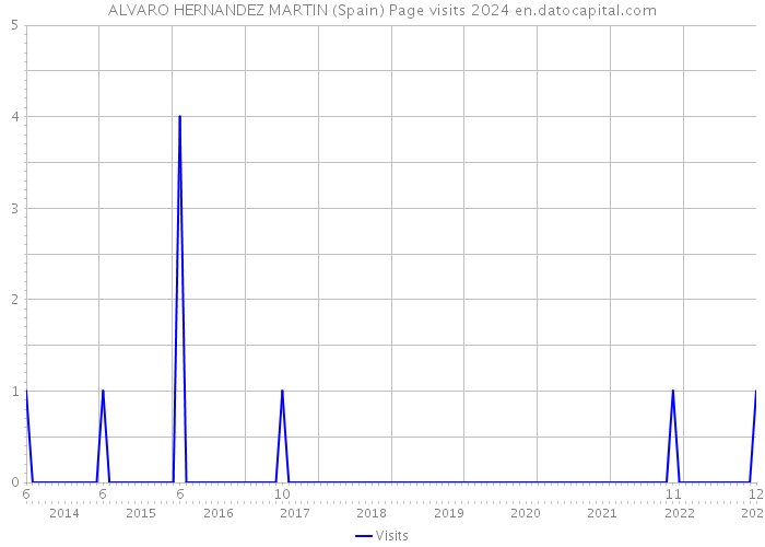 ALVARO HERNANDEZ MARTIN (Spain) Page visits 2024 