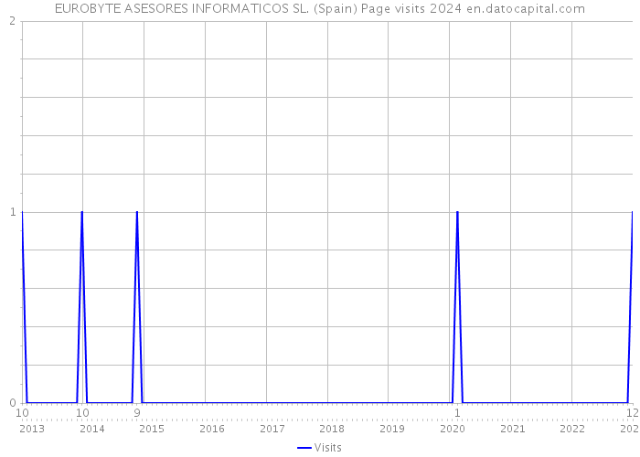 EUROBYTE ASESORES INFORMATICOS SL. (Spain) Page visits 2024 