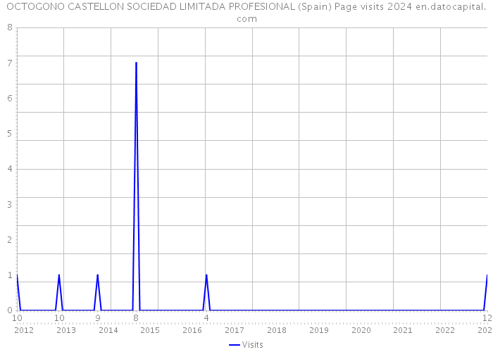 OCTOGONO CASTELLON SOCIEDAD LIMITADA PROFESIONAL (Spain) Page visits 2024 