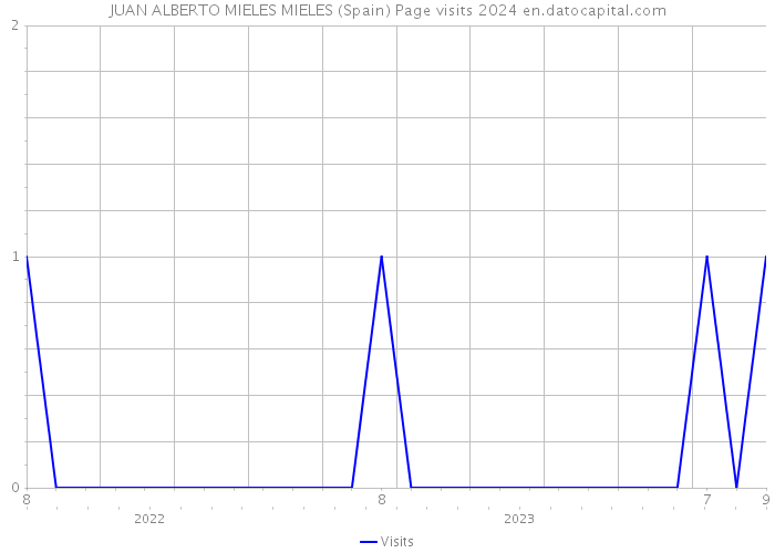 JUAN ALBERTO MIELES MIELES (Spain) Page visits 2024 