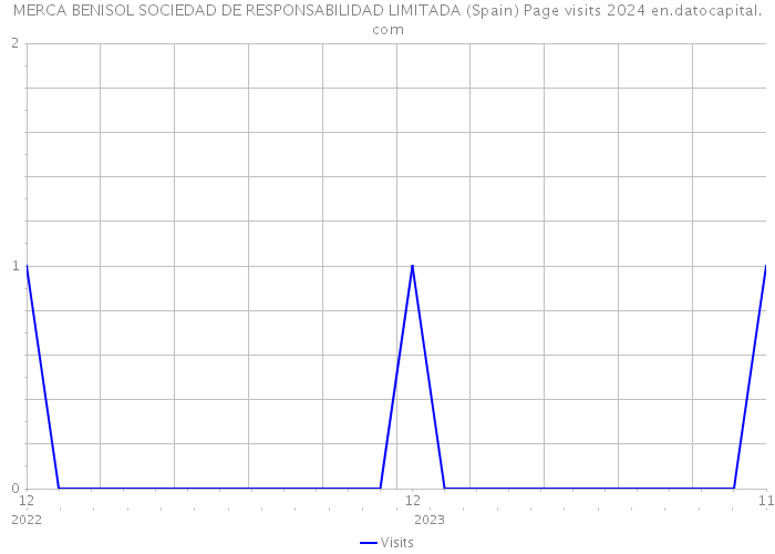 MERCA BENISOL SOCIEDAD DE RESPONSABILIDAD LIMITADA (Spain) Page visits 2024 