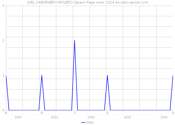 JOEL CABORNERO MOLERO (Spain) Page visits 2024 
