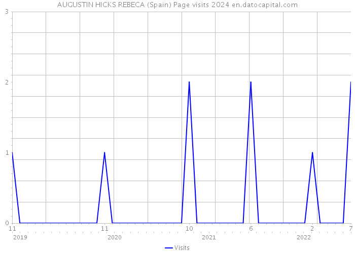 AUGUSTIN HICKS REBECA (Spain) Page visits 2024 