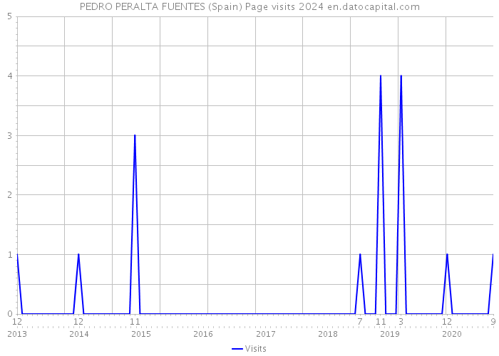 PEDRO PERALTA FUENTES (Spain) Page visits 2024 