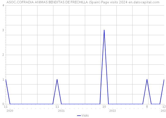 ASOC.COFRADIA ANIMAS BENDITAS DE FRECHILLA (Spain) Page visits 2024 