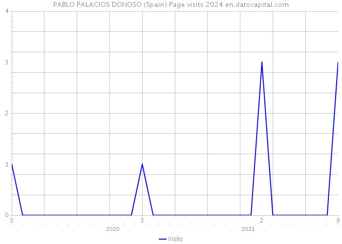 PABLO PALACIOS DONOSO (Spain) Page visits 2024 