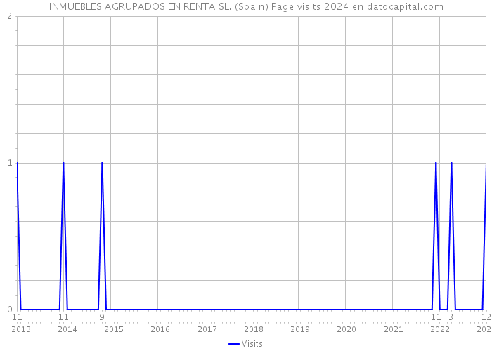 INMUEBLES AGRUPADOS EN RENTA SL. (Spain) Page visits 2024 