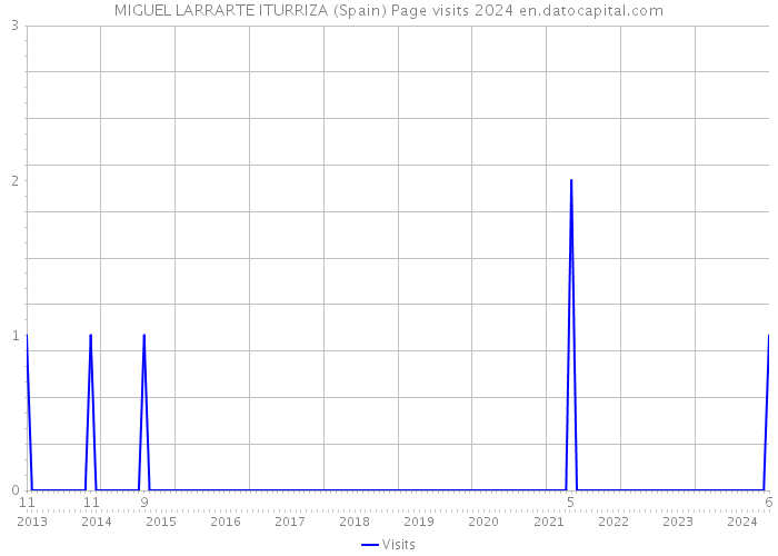 MIGUEL LARRARTE ITURRIZA (Spain) Page visits 2024 