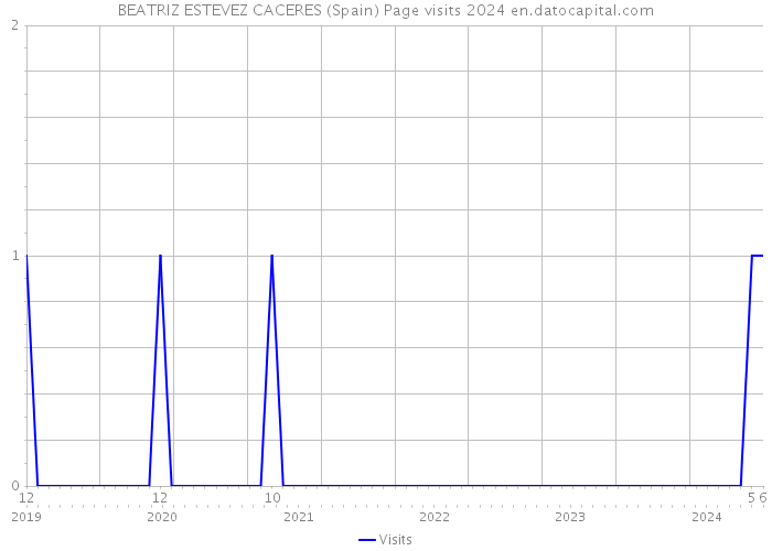 BEATRIZ ESTEVEZ CACERES (Spain) Page visits 2024 