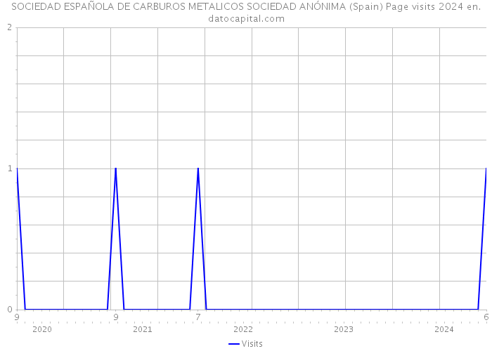 SOCIEDAD ESPAÑOLA DE CARBUROS METALICOS SOCIEDAD ANÓNIMA (Spain) Page visits 2024 