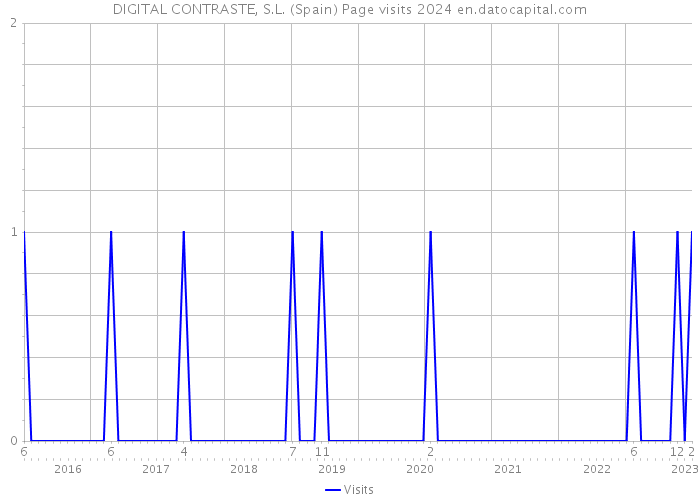 DIGITAL CONTRASTE, S.L. (Spain) Page visits 2024 